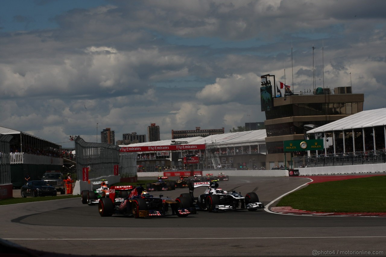 GP CANADA, 09.06.2013- Gara, Jean-Eric Vergne (FRA) Scuderia Toro Rosso STR8