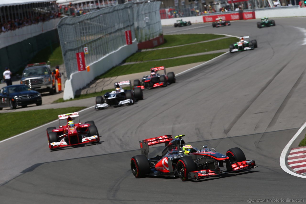 GP CANADA, 09.06.2013- Gara, Sergio Perez (MEX) McLaren MP4-28