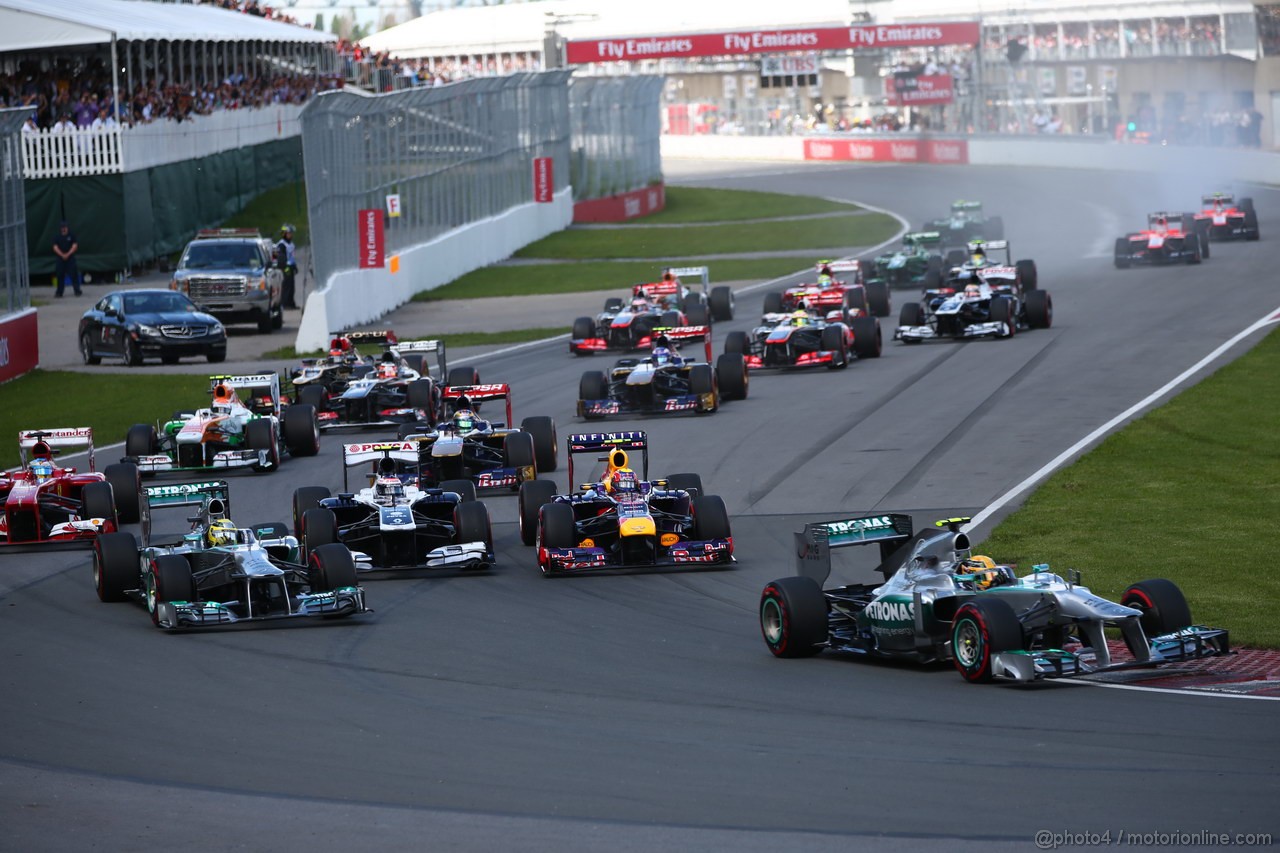 GP CANADA, 09.06.2013- Gara, Nico Rosberg (GER) Mercedes AMG F1 W04