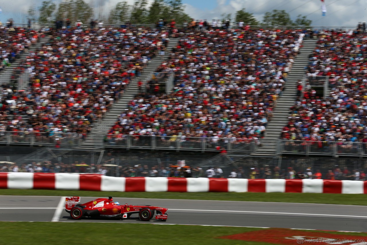 GP CANADA, 09.06.2013- Gara, Fernando Alonso (ESP) Ferrari F138