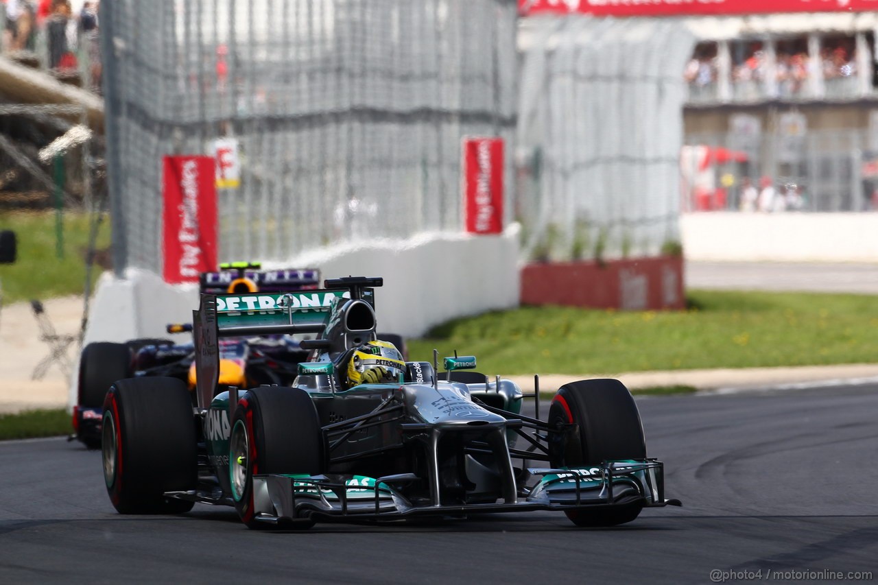 GP CANADA, 09.06.2013- Gara, Nico Rosberg (GER) Mercedes AMG F1 W04