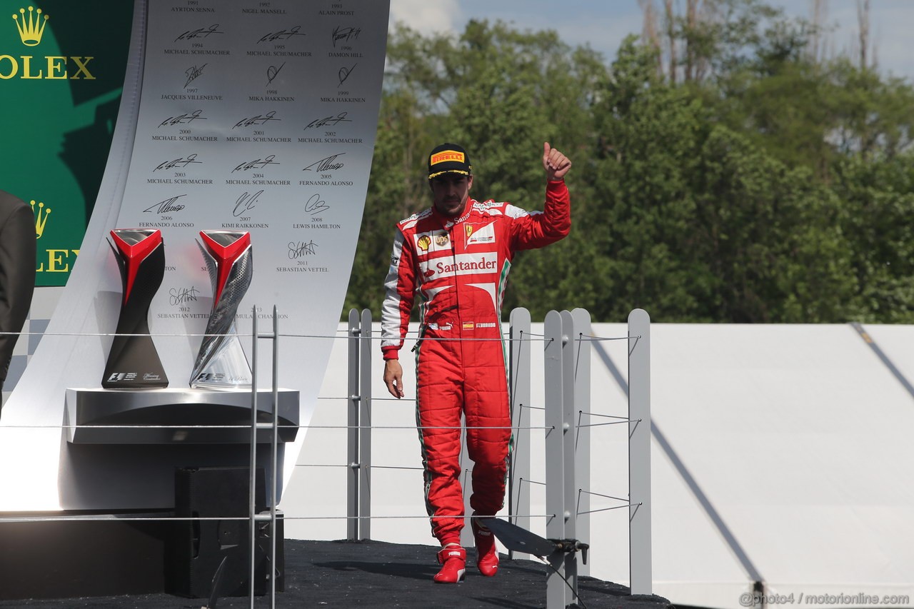 GP CANADA, Podium: 2nd Fernando Alonso (ESP) Ferrari F138