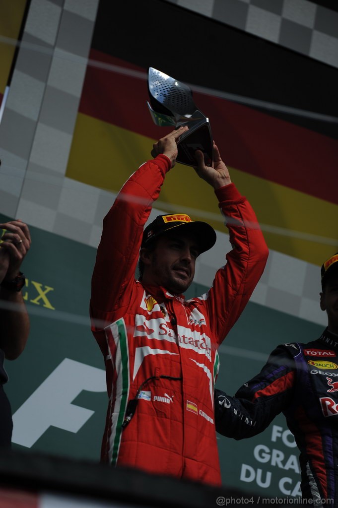 GP CANADA, Podium: 2nd Fernando Alonso (ESP) Ferrari F138