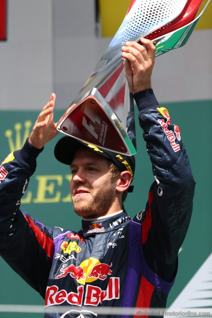 GP CANADA, 09.06.2013-  Podium: winner Sebastian Vettel (GER) Red Bull Racing RB9