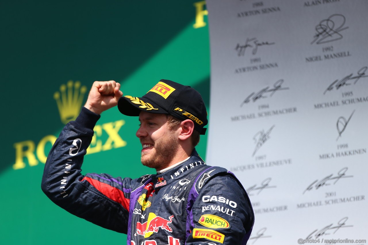 GP CANADA, 09.06.2013-  Podium: winner Sebastian Vettel (GER) Red Bull Racing RB9