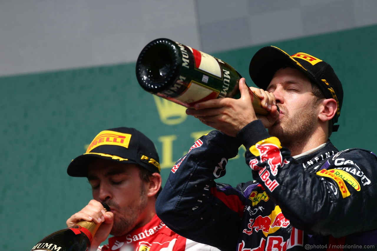 GP CANADA, 09.06.2013-  Podium: winner Sebastian Vettel (GER) Red Bull Racing RB9