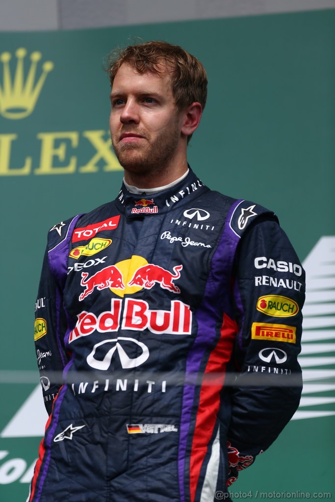 GP CANADA, 09.06.2013-  Podium: winner Sebastian Vettel (GER) Red Bull Racing RB9