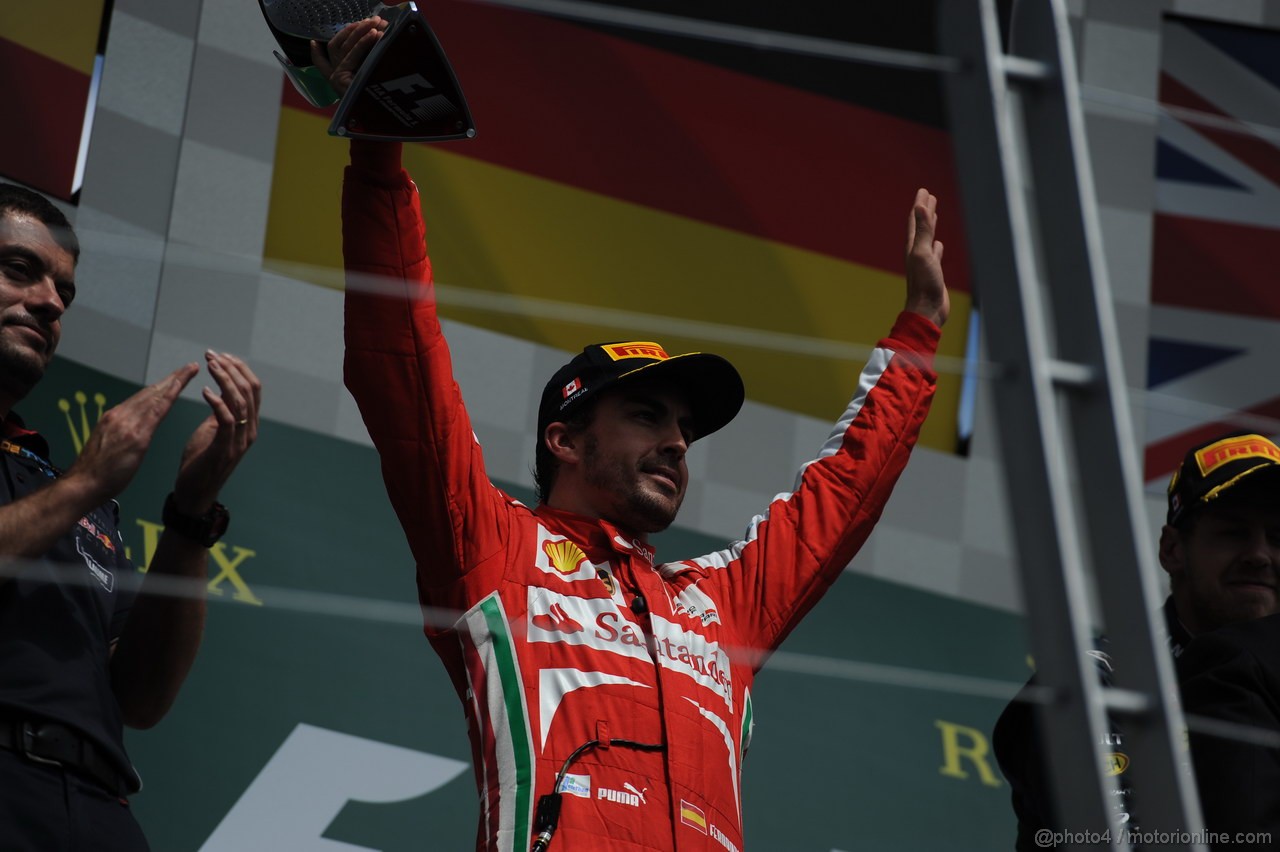 GP CANADA, 09.06.2013-  Podium: 2nd Fernando Alonso (ESP) Ferrari F138