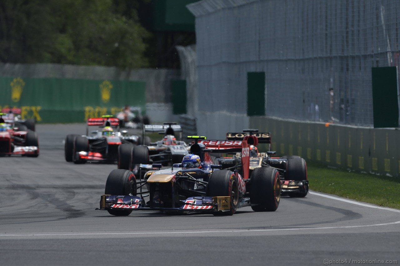 GP CANADA, 09.06.2013- Gara, Daniel Ricciardo (AUS) Scuderia Toro Rosso STR8