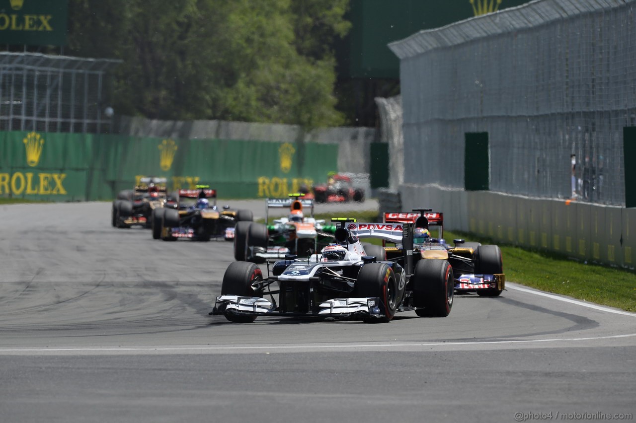 GP CANADA, 09.06.2013- Gara, Valtteri Bottas (FIN), Williams F1 Team FW35