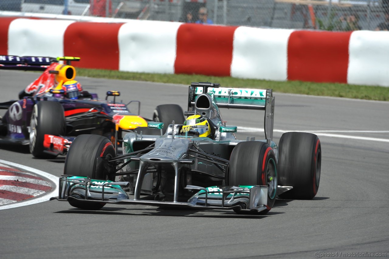 GP CANADA, 09.06.2013- Gara, Nico Rosberg (GER) Mercedes AMG F1 W04