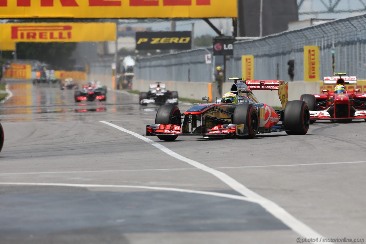 GP CANADA, 09.06.2013- Gara, Sergio Perez (MEX) McLaren MP4-28