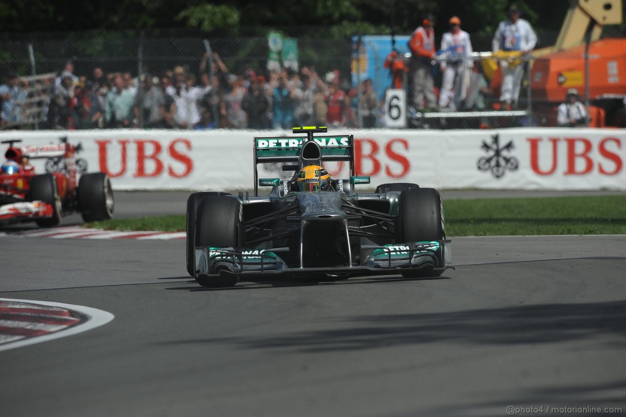 GP CANADA, 09.06.2013- Gara, Lewis Hamilton (GBR) Mercedes AMG F1 W04