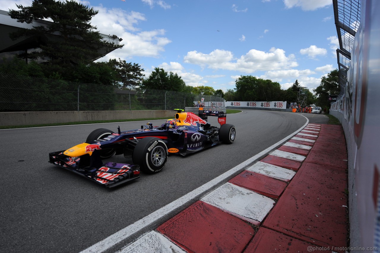 GP CANADA, 09.06.2013- Gara, Mark Webber (AUS) Red Bull Racing RB9