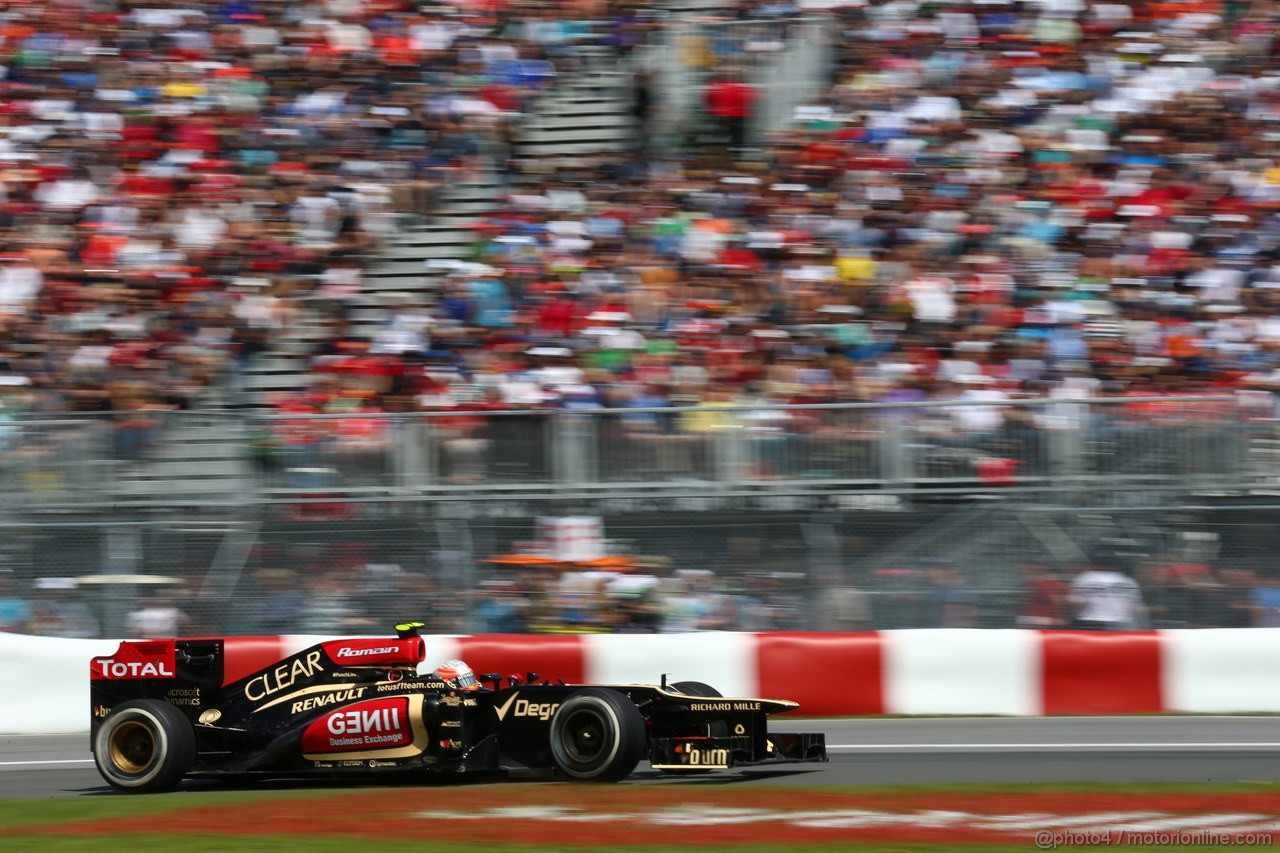 GP CANADA, 09.06.2013- Gara, Romain Grosjean (FRA) Lotus F1 Team E213