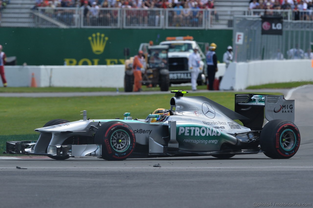 GP CANADA, 09.06.2013- Gara, Lewis Hamilton (GBR) Mercedes AMG F1 W04