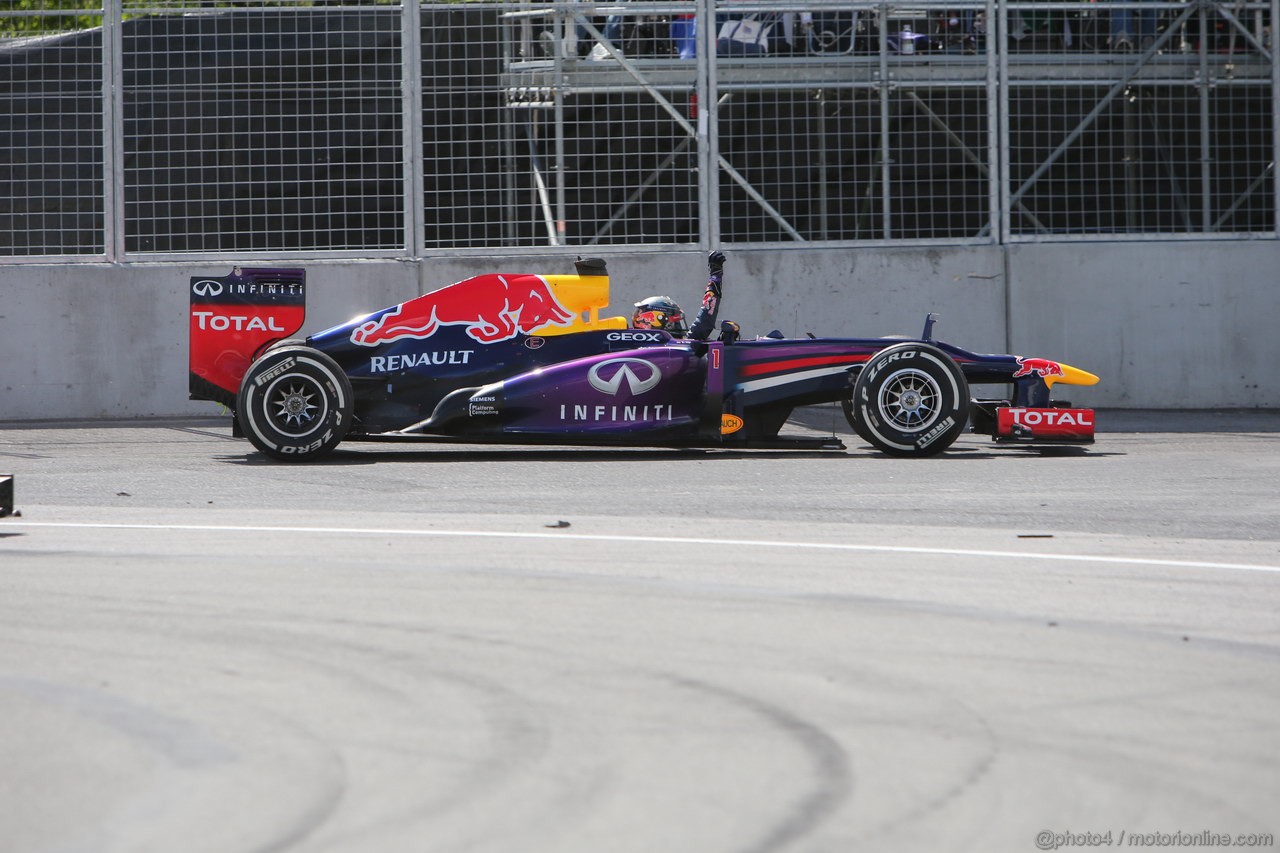 GP CANADA, 09.06.2013- Gara, Sebastian Vettel (GER) Red Bull Racing RB9