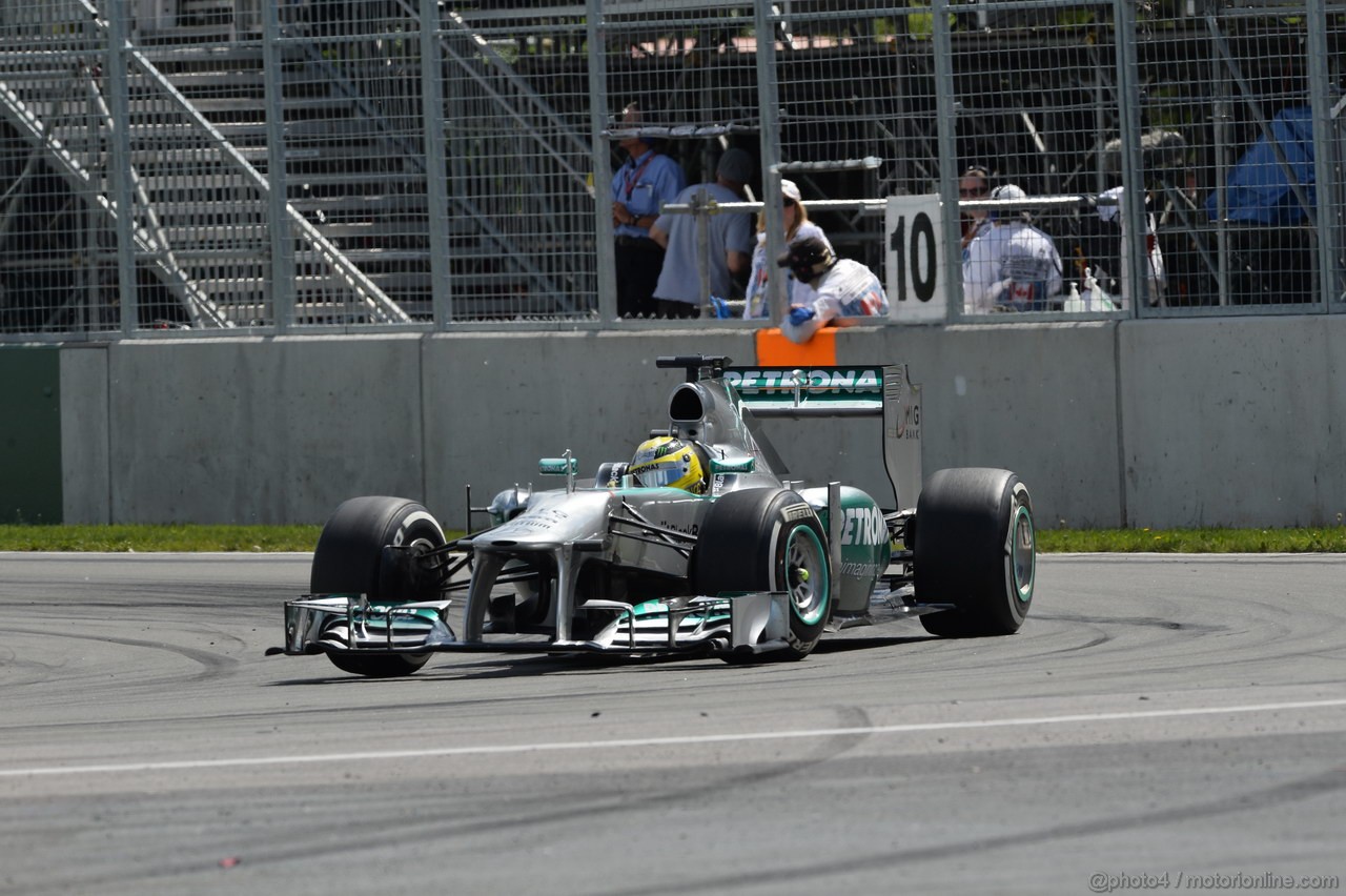 GP CANADA, 09.06.2013- Gara, Nico Rosberg (GER) Mercedes AMG F1 W04