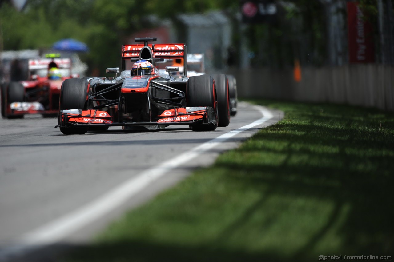 GP CANADA, 09.06.2013- Gara, Jenson Button (GBR) McLaren Mercedes MP4-28