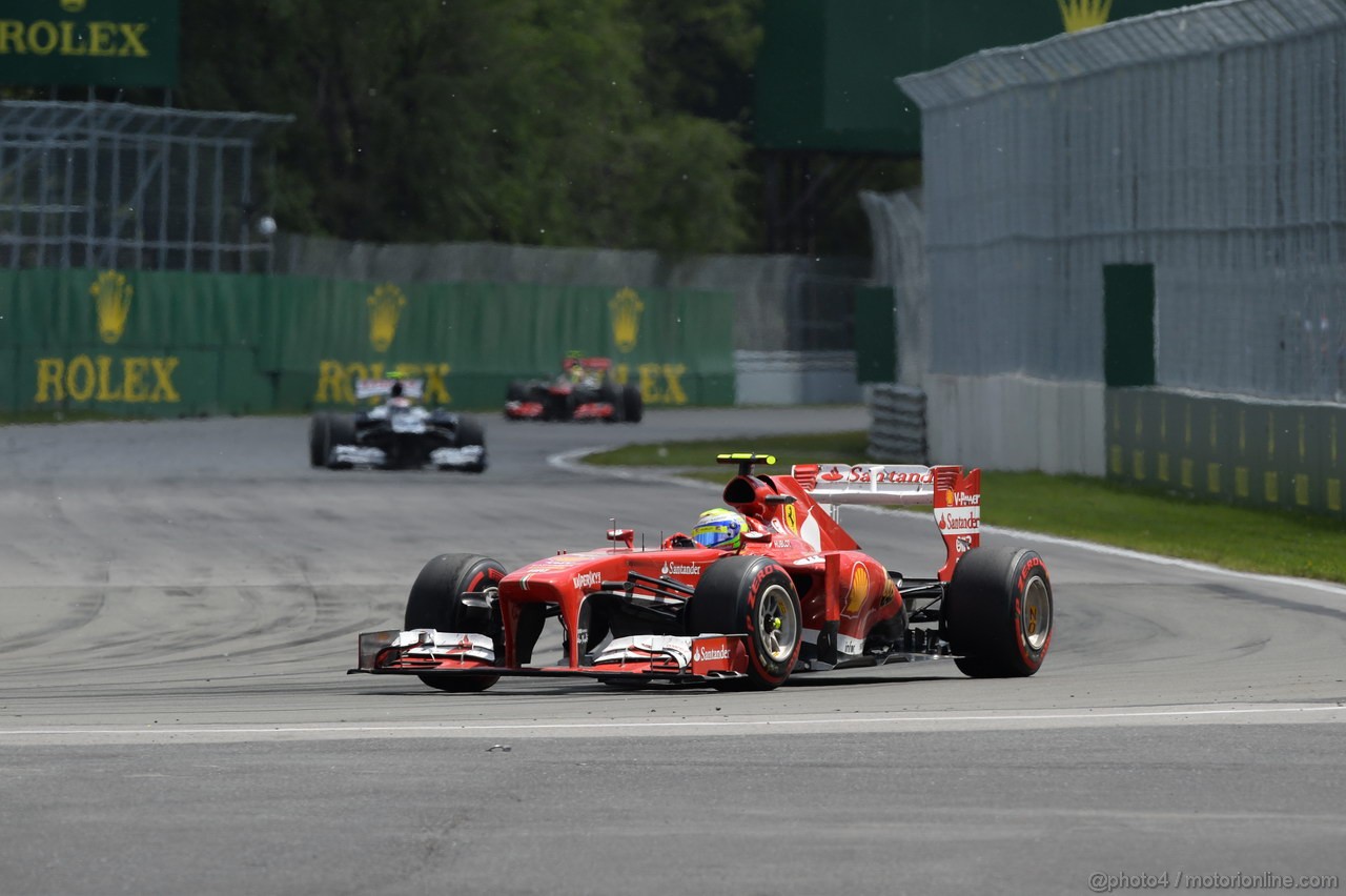 GP CANADA, 09.06.2013- Gara, Felipe Massa (BRA) Ferrari F138