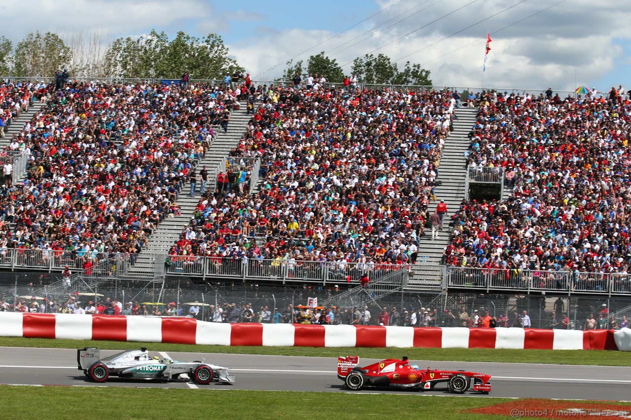 GP CANADA, 09.06.2013- Gara, Fernando Alonso (ESP) Ferrari F138