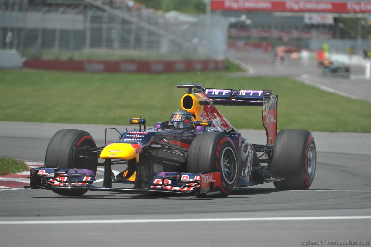 GP CANADA, 09.06.2013- Gara, Sebastian Vettel (GER) Red Bull Racing RB9