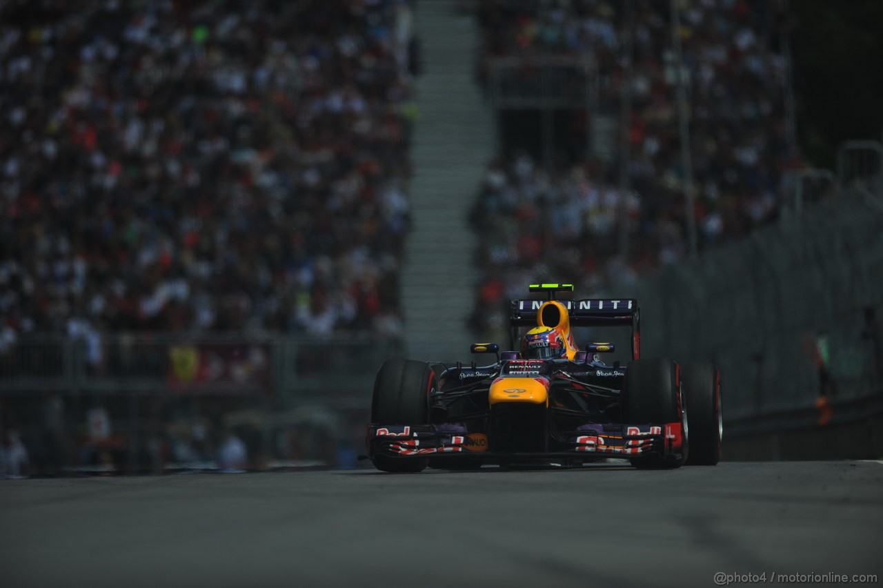 GP CANADA, 09.06.2013- Gara, Mark Webber (AUS) Red Bull Racing RB9