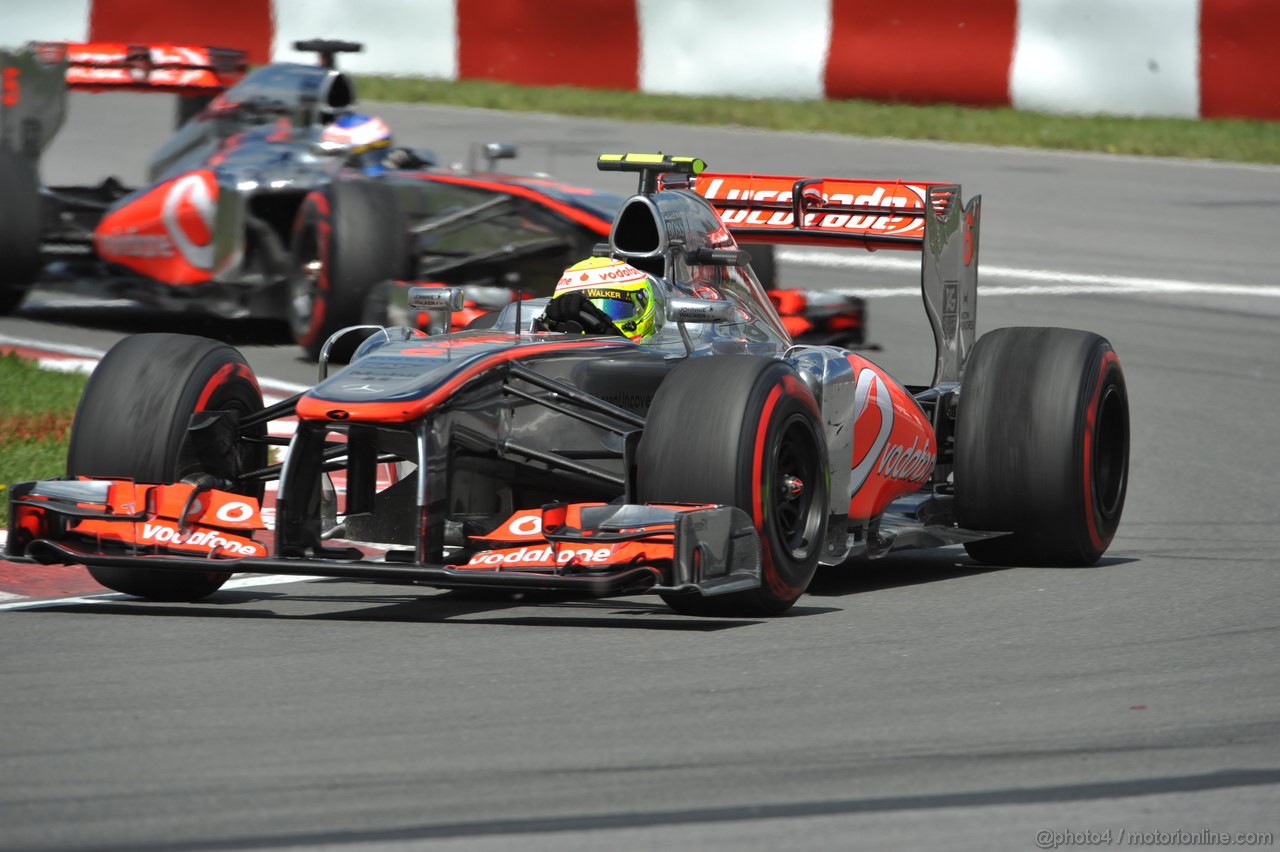 GP CANADA, 09.06.2013- Gara, Sergio Perez (MEX) McLaren MP4-28