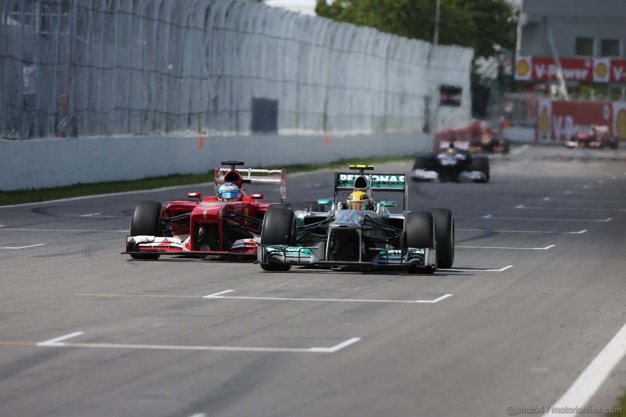 GP CANADA, 09.06.2013- Gara, Fernando Alonso (ESP) Ferrari F138