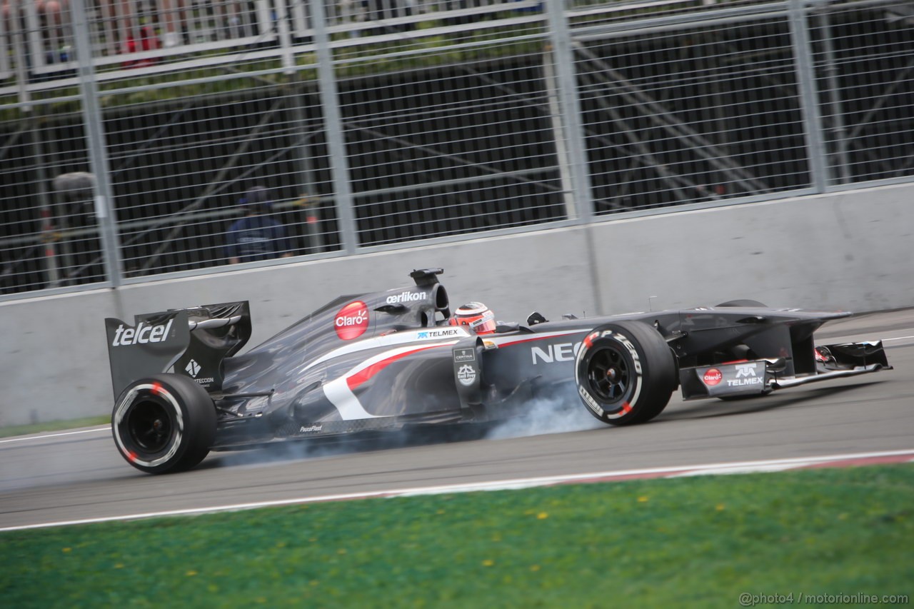 GP CANADA, 09.06.2013- Gara, Nico Hulkenberg (GER) Sauber F1 Team C32