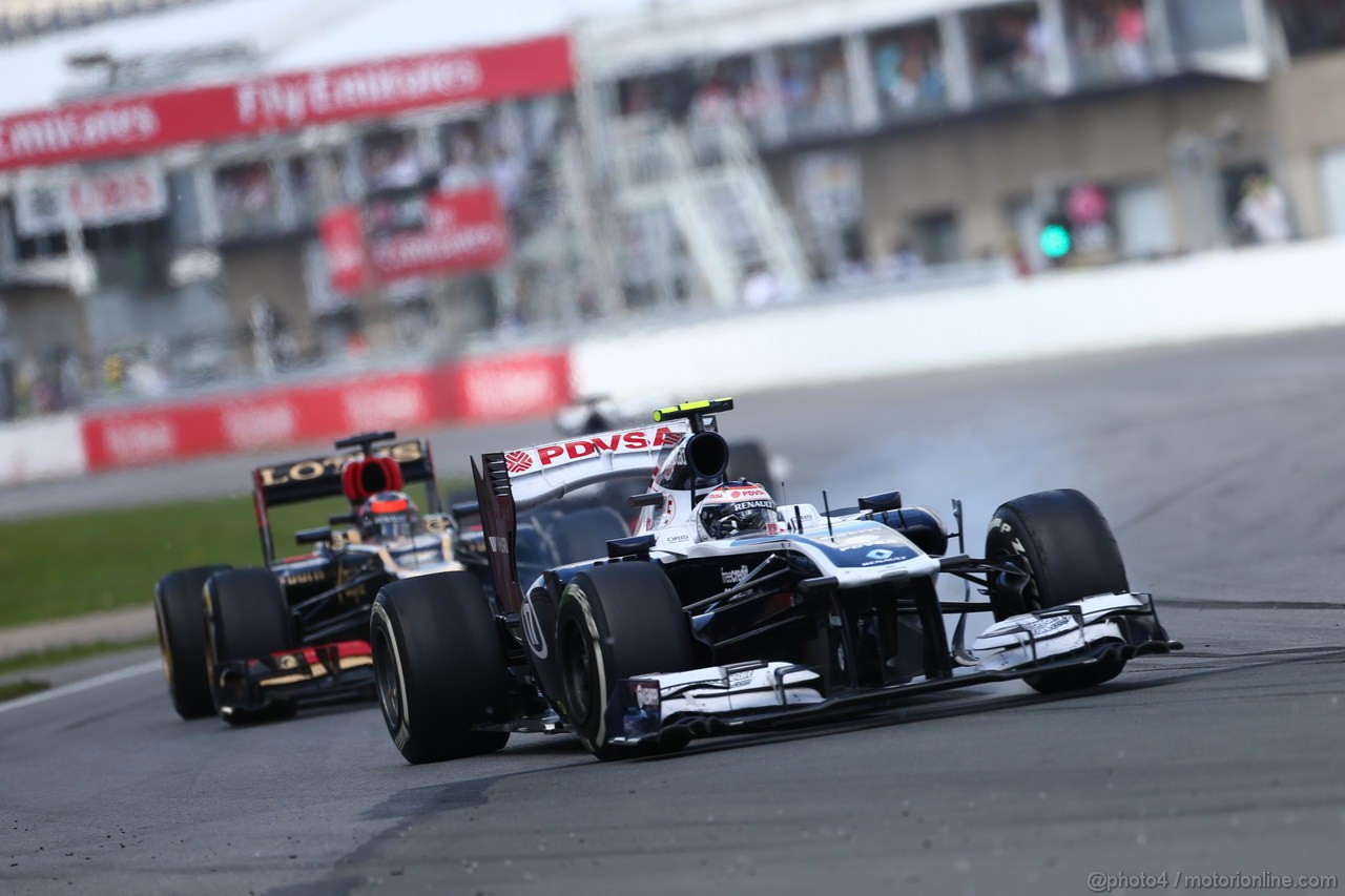 GP CANADA, 09.06.2013- Gara, Valtteri Bottas (FIN), Williams F1 Team FW35