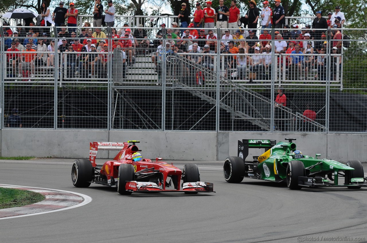 GP CANADA, 09.06.2013- Gara, Felipe Massa (BRA) Ferrari F138