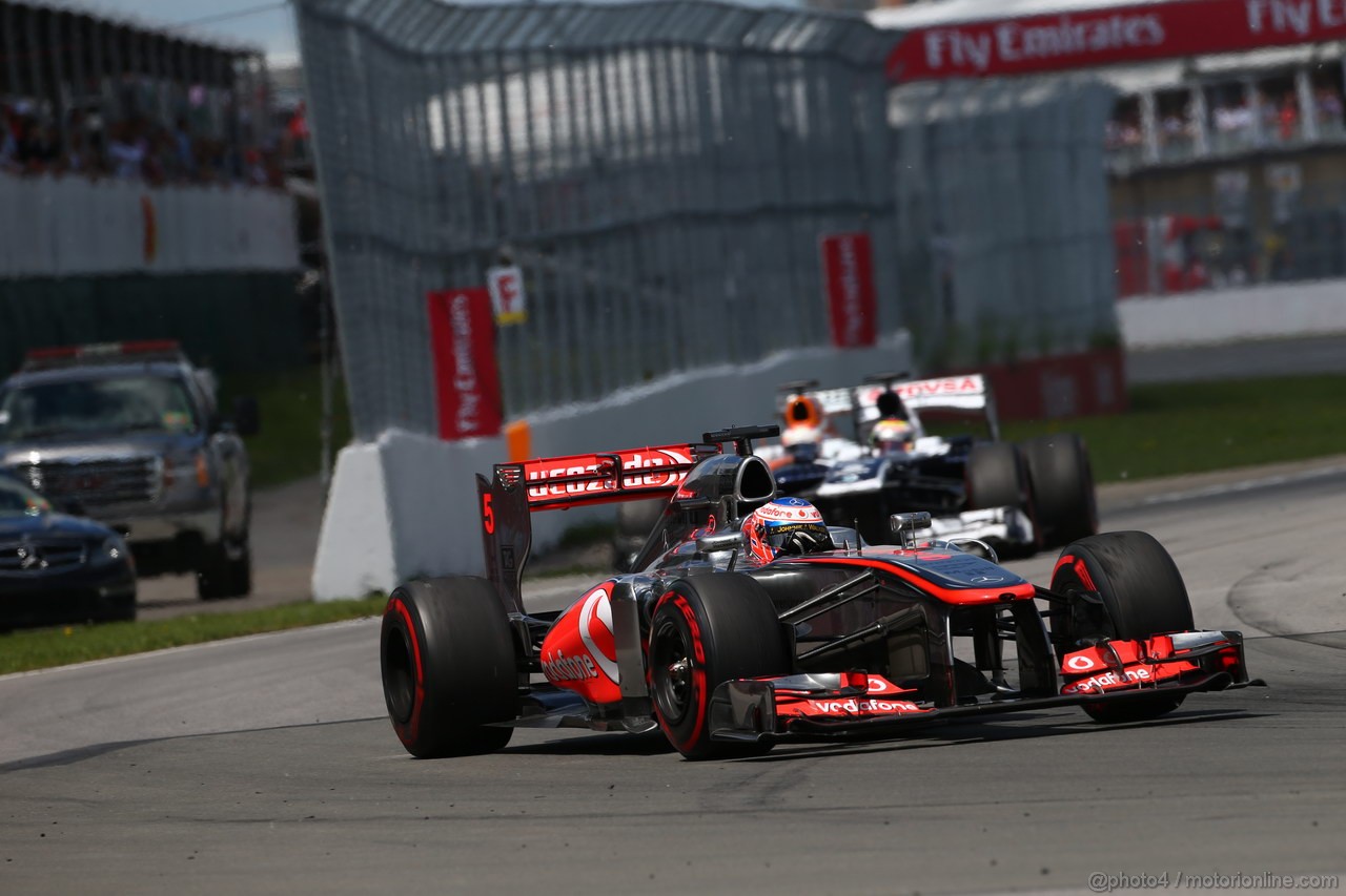 GP CANADA, 09.06.2013- Gara, Jenson Button (GBR) McLaren Mercedes MP4-28