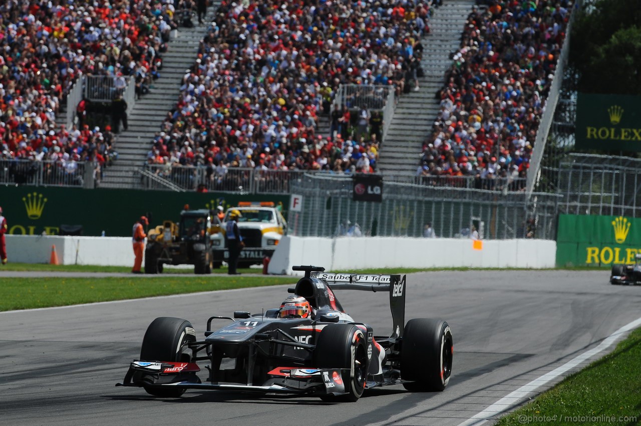 GP CANADA, 09.06.2013- Gara, Nico Hulkenberg (GER) Sauber F1 Team C32