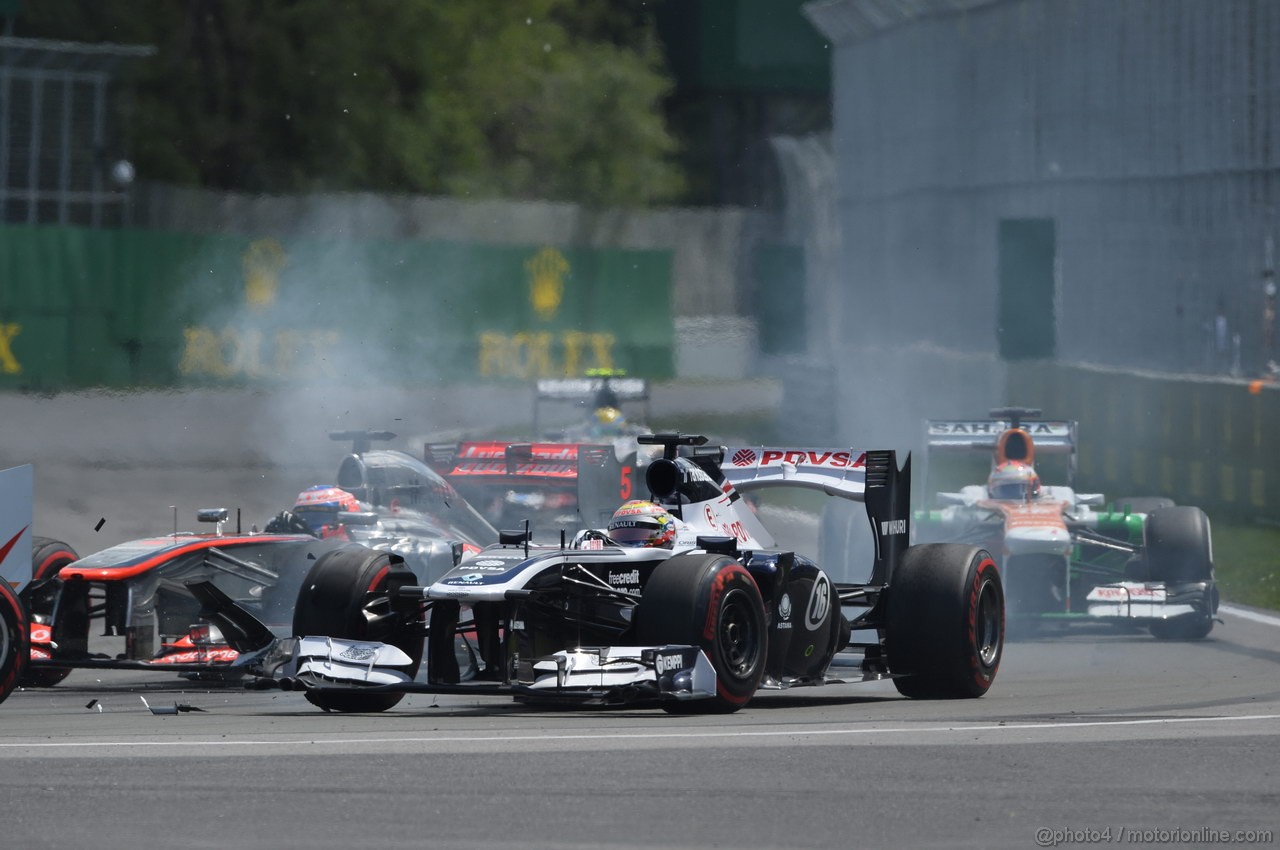 GP CANADA, 09.06.2013- Gara, Pastor Maldonado (VEN) Williams F1 Team FW35