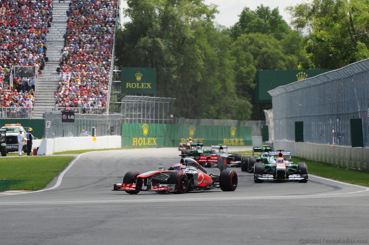 GP CANADA, 09.06.2013- Gara, Jenson Button (GBR) McLaren Mercedes MP4-28