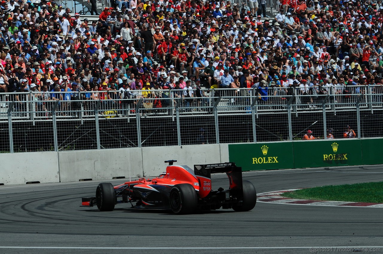 GP CANADA, 09.06.2013- Gara, Jules Bianchi (FRA) Marussia F1 Team MR02