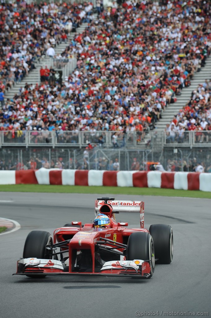 GP CANADA, 09.06.2013- Gara, Fernando Alonso (ESP) Ferrari F138