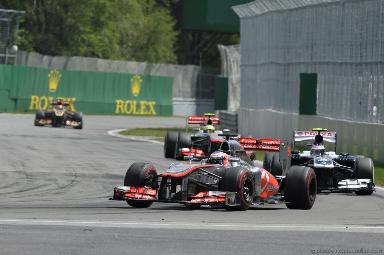 GP CANADA, 09.06.2013- Gara, Jenson Button (GBR) McLaren Mercedes MP4-28