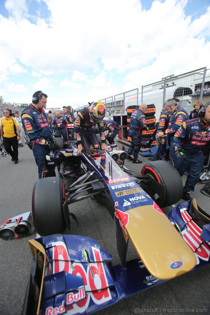 GP CANADA, 09.06.2013- Gara, Jean-Eric Vergne (FRA) Scuderia Toro Rosso STR8