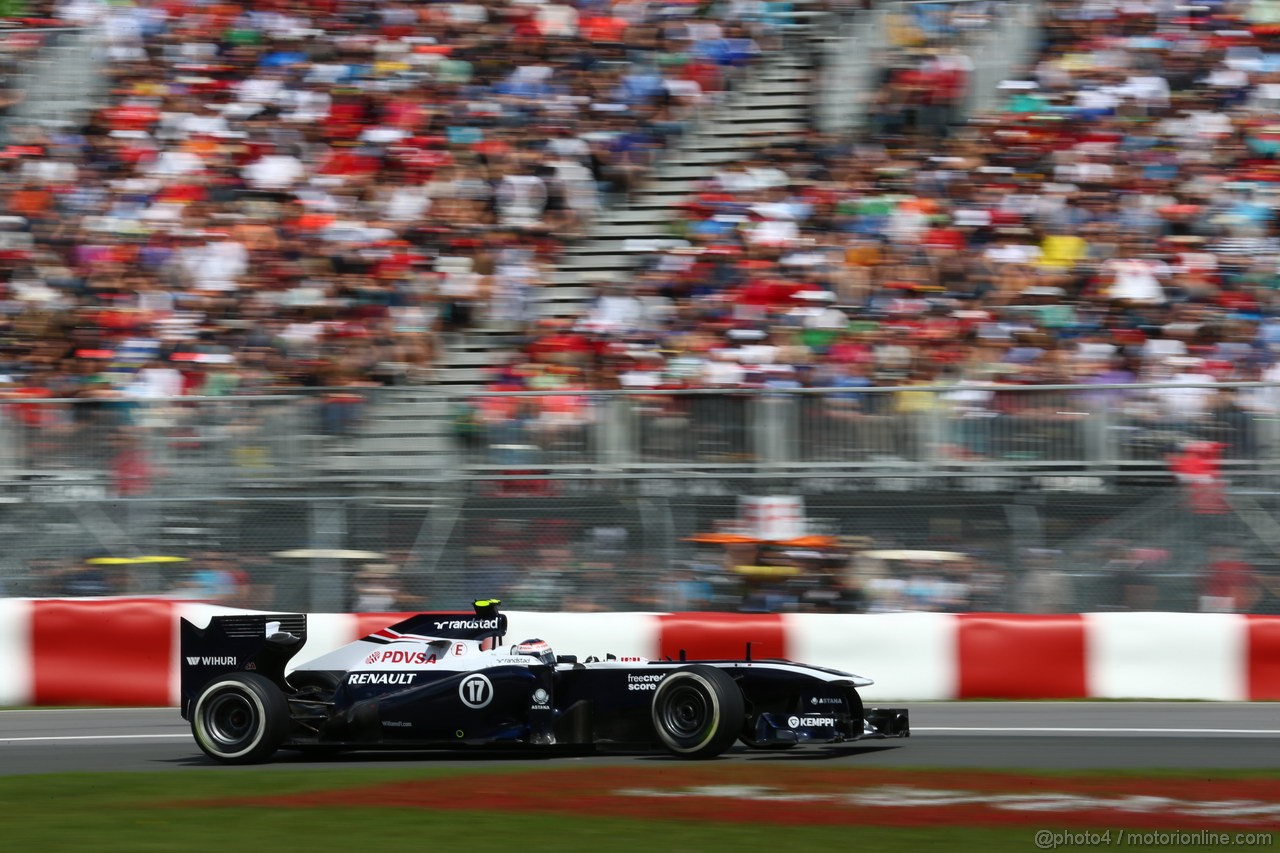 GP CANADA, 09.06.2013- Gara, Valtteri Bottas (FIN), Williams F1 Team FW35