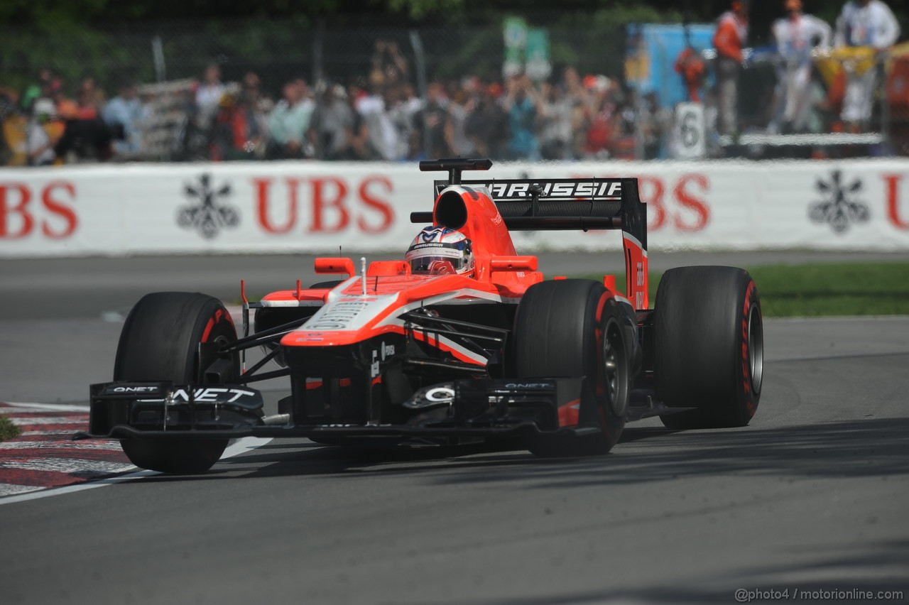 GP CANADA, 09.06.2013- Gara, Jules Bianchi (FRA) Marussia F1 Team MR02