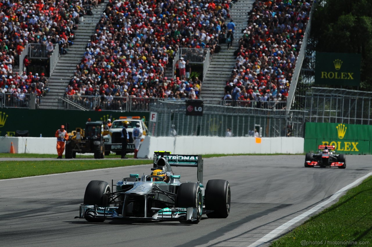 GP CANADA, 09.06.2013- Gara, Lewis Hamilton (GBR) Mercedes AMG F1 W04