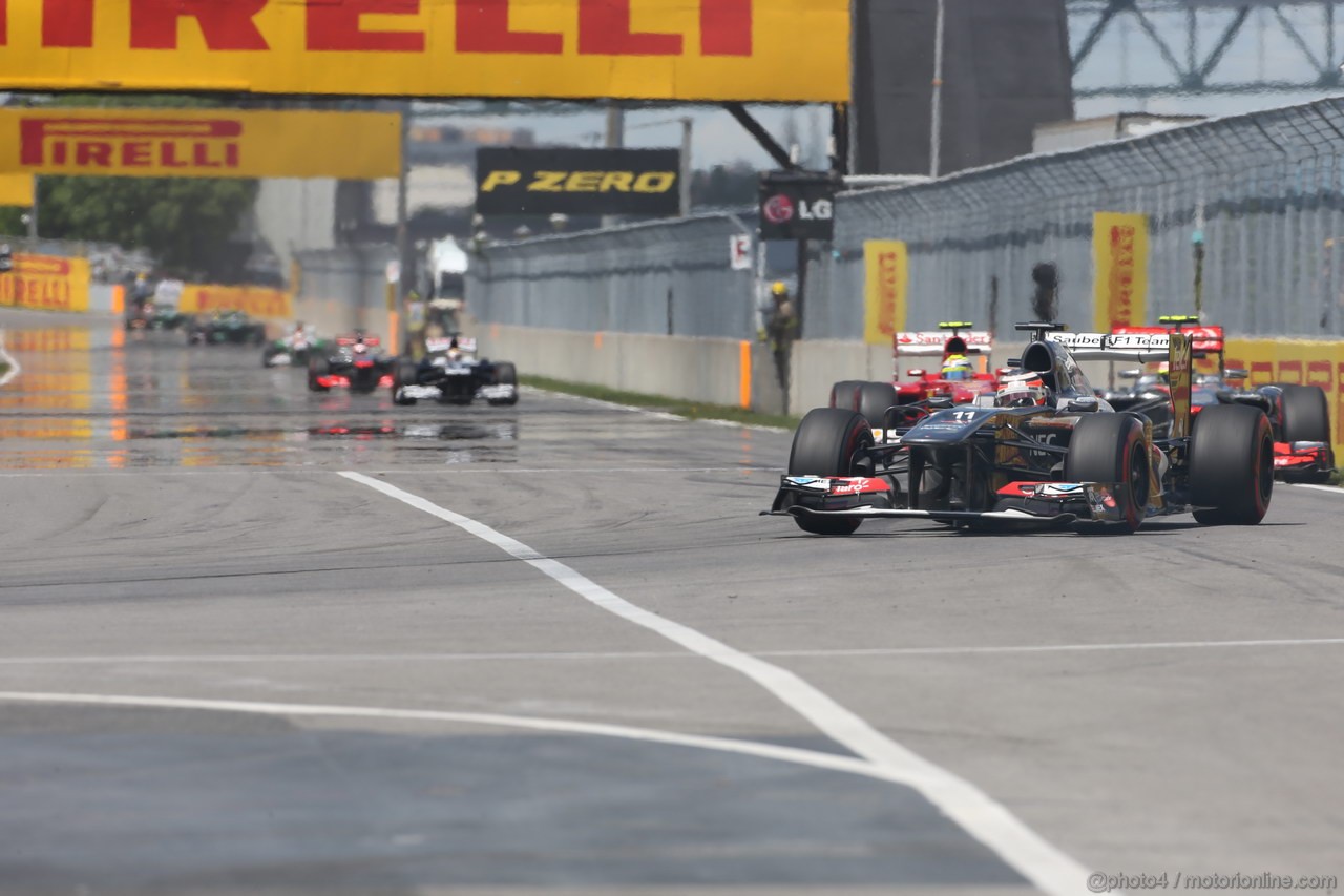 GP CANADA, 09.06.2013- Gara, Nico Hulkenberg (GER) Sauber F1 Team C32