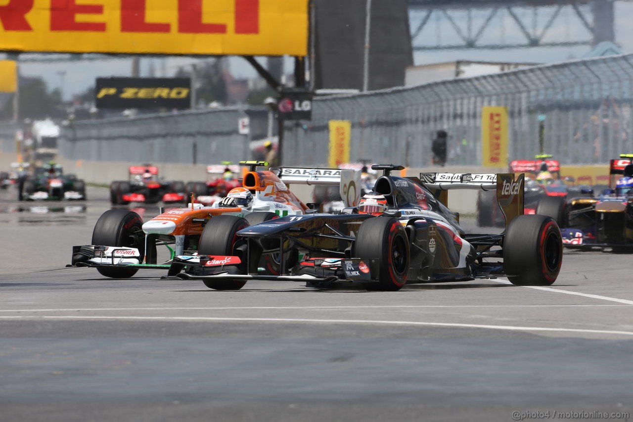 GP CANADA, 09.06.2013- Gara, Nico Hulkenberg (GER) Sauber F1 Team C32