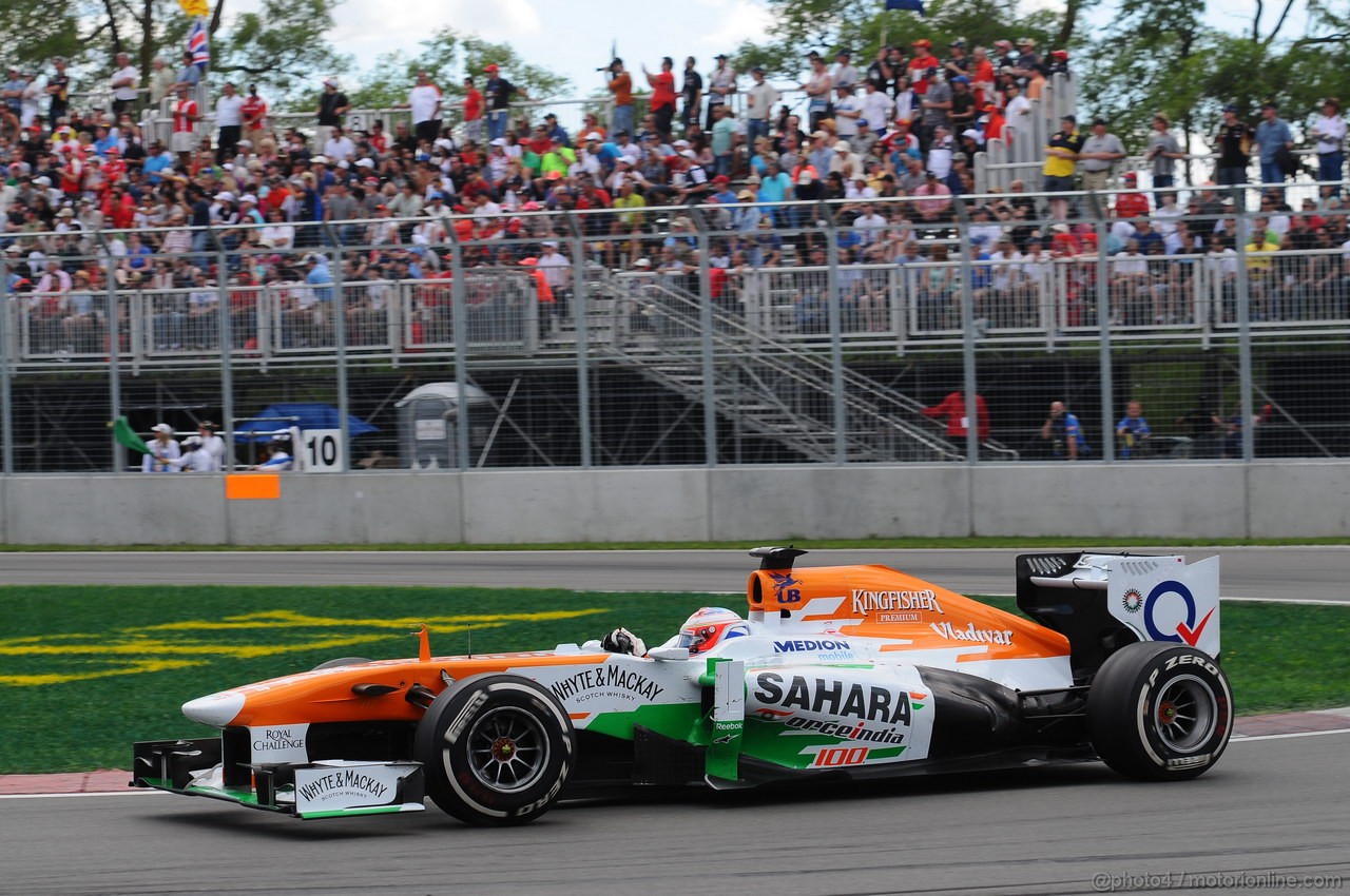 GP CANADA, 09.06.2013- Gara, Paul di Resta (GBR) Sahara Force India F1 Team VJM06