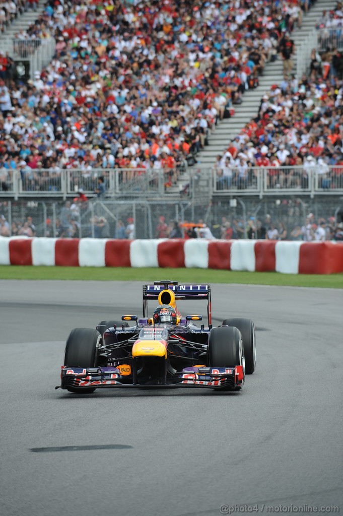 GP CANADA, 09.06.2013- Gara, Sebastian Vettel (GER) Red Bull Racing RB9