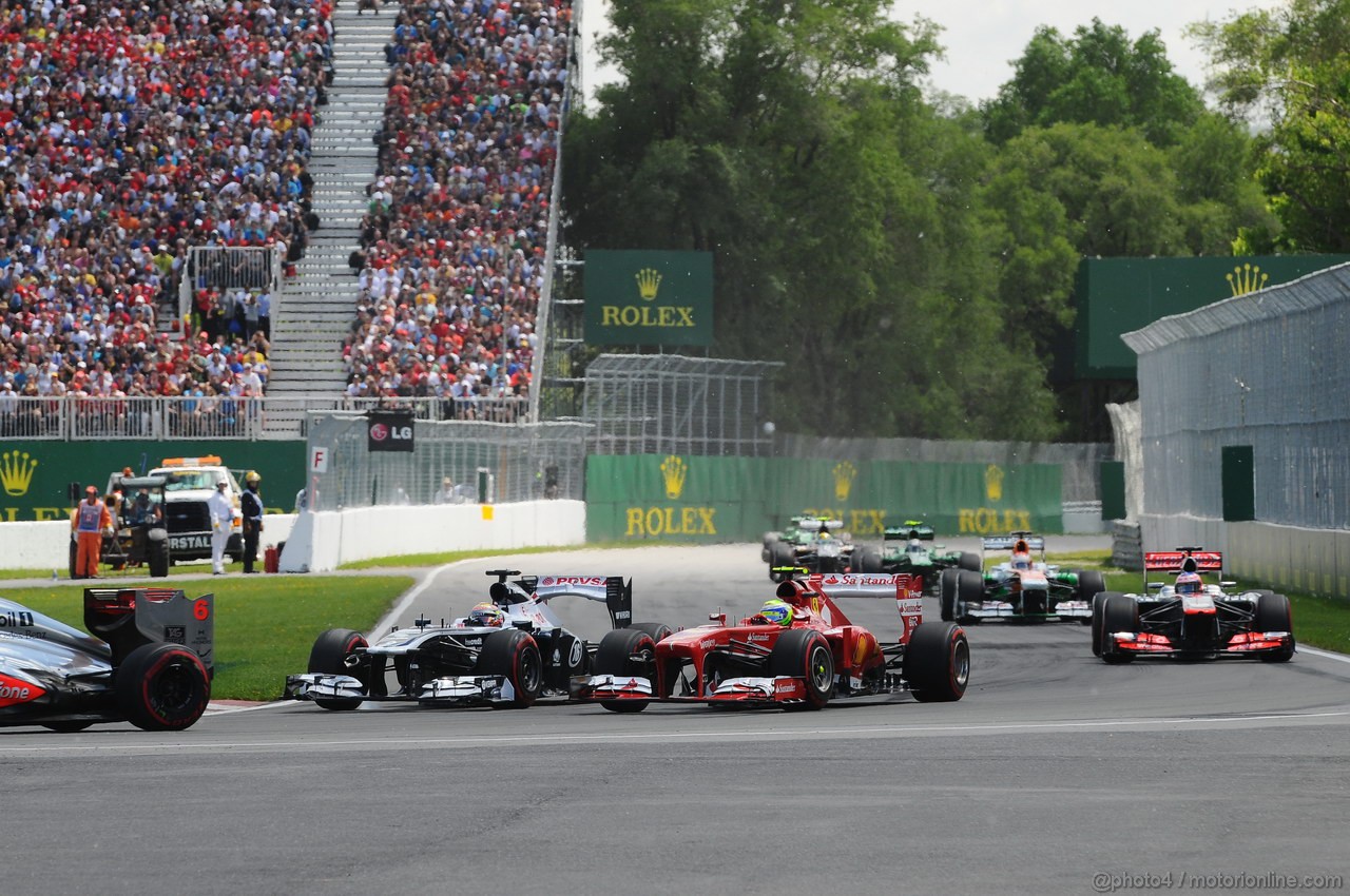 GP CANADA, 09.06.2013- Gara, Pastor Maldonado (VEN) Williams F1 Team FW35