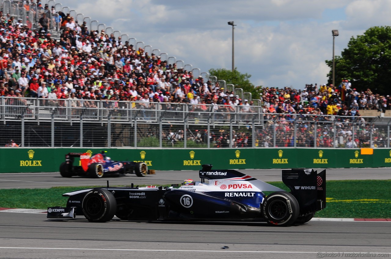 GP CANADA, 09.06.2013- Gara, Pastor Maldonado (VEN) Williams F1 Team FW35