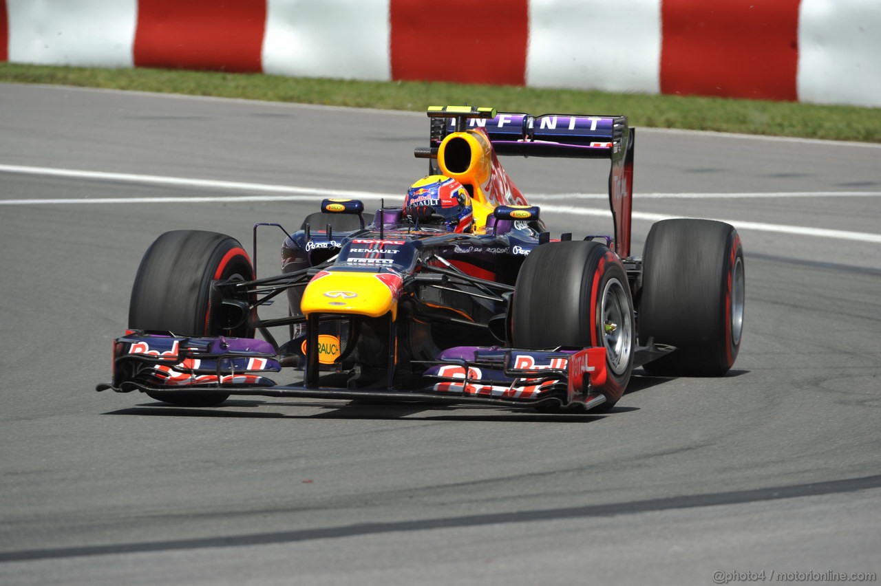 GP CANADA, 09.06.2013- Gara, Mark Webber (AUS) Red Bull Racing RB9